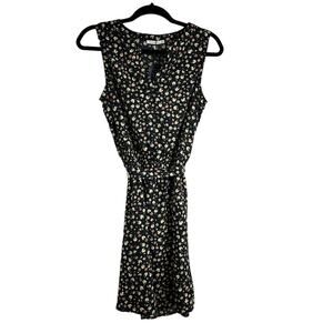 Staccato Floral Fall Sleeveless Tie Maxi Dress Women Size S Preppy Cottage Boho
